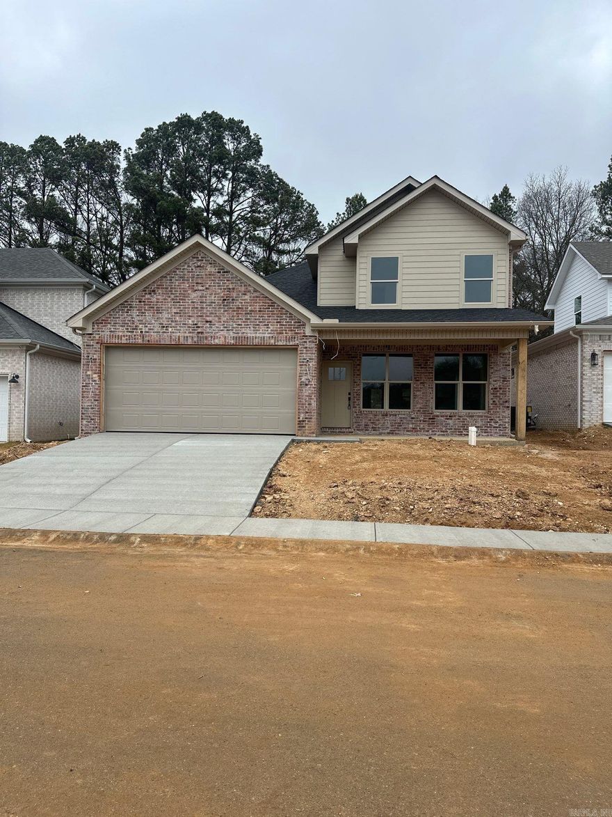 New construction 3-bedroom, 2.5-bath two-story home nestled on a quiet cul-de-sac in a charming small subdivision. This home features a welcoming front porch and a cozy fireplace in the main living area. The open-concept kitchen and dining combo offers a functional layout perfect for everyday living. Conveniently minutes from the interstate, shopping, and restaurants. A perfect blend of comfort, style, and location—don’t miss this opportunity!