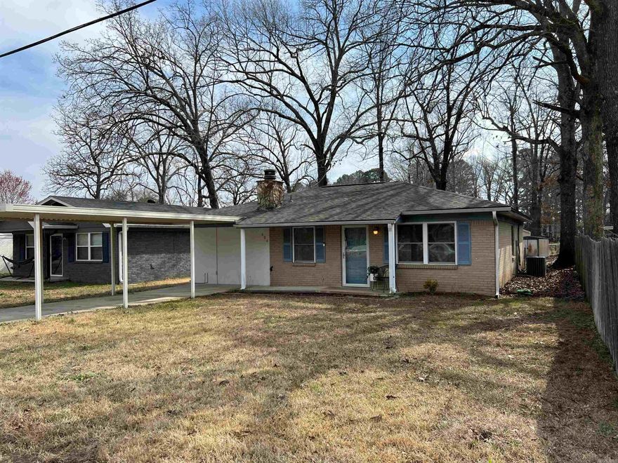 A charming home conveniently located in Downtown Bryant The home features 3 bedrooms and 1 bathroom.  It has a spacious fenced backyard.  Roof and HVAC are only 3 years old. Hot water heater was replaced last year. Granite countertops in the kitchen. The refrigerator and the Ring doorbell and alarm system convey. Don't miss out on this great starter home or would also make a great addition to your investment portfolio.