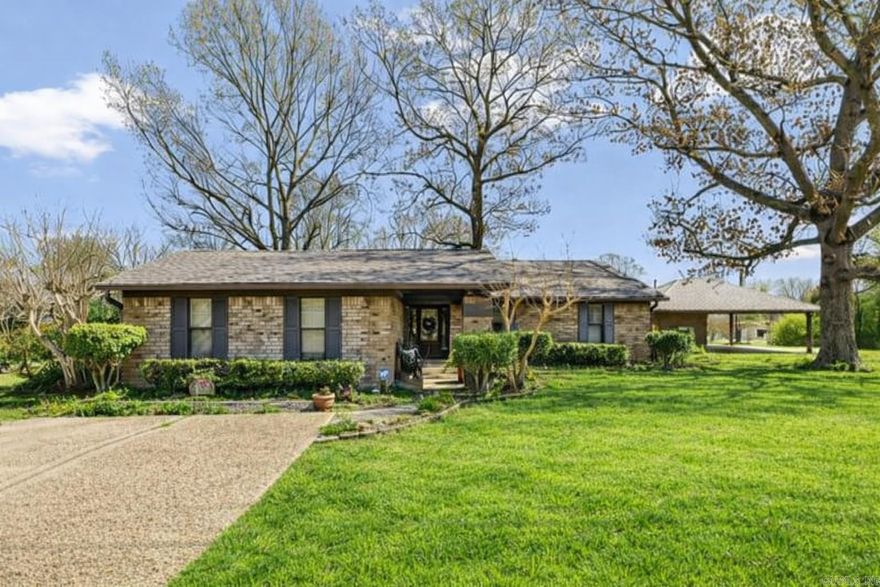 ONE LEVEL HOME IN SALEM ON ACREAGE WITH A POOL! Rare opportunity to own a private, in-town retreat on a full acre! This 4 bed, 2 bath home offers an updated kitchen with breakfast bar that opens to a spacious dining area. The inviting living room features vaulted ceilings with painted beams, built-ins, wood floors, and a wood-burning fireplace. Enjoy the sunroom year-round, plus great storage throughout, including a huge walk-in closet. The backyard is perfect for entertaining with a pool, large deck, and covered porch. Includes 2-car carport, whole-house generator, storm cellar, and a 1-year-old roof. Located in Bryant School District!