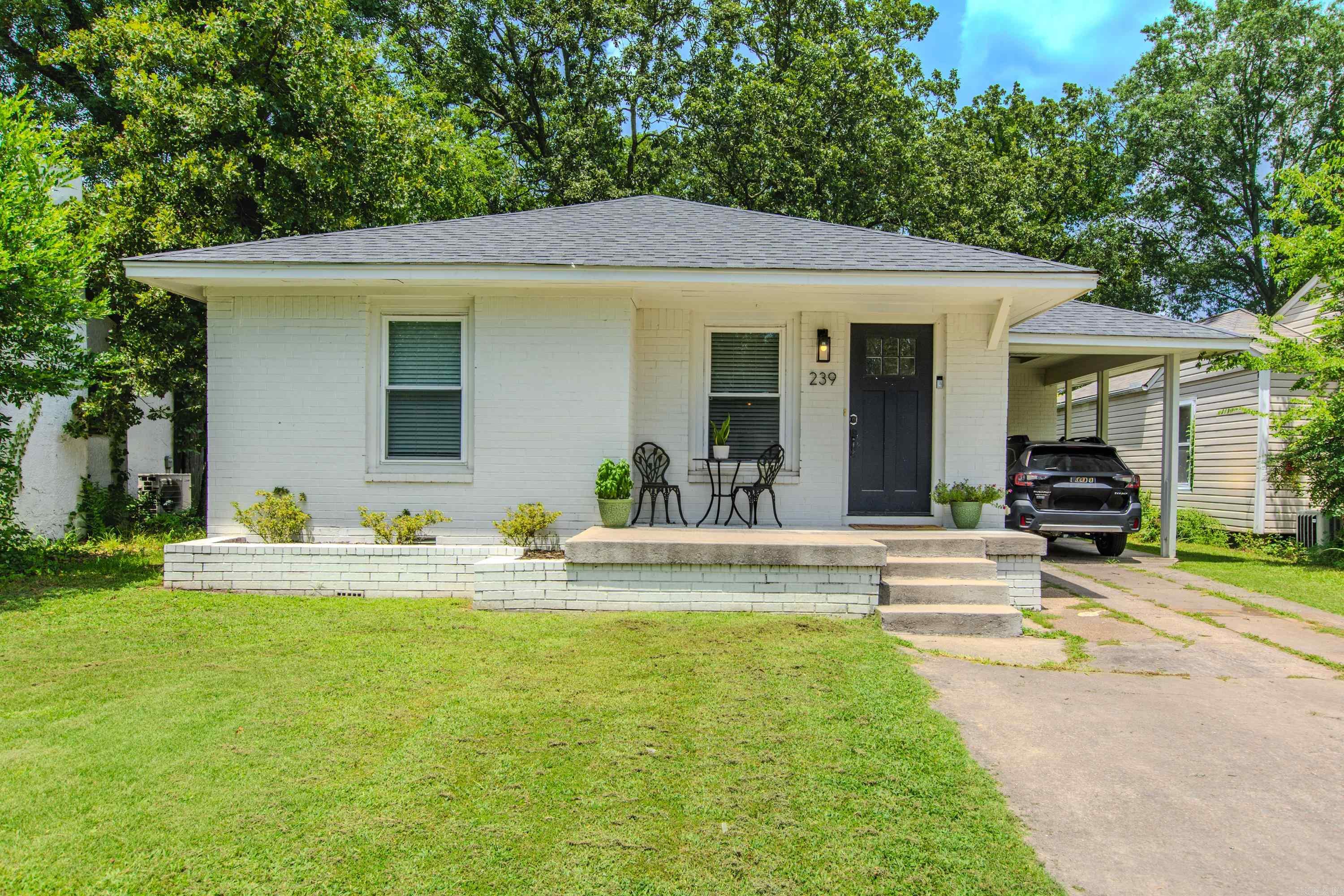 This darling Park Hill home was completely remolded in 2021. features 2 or 3 bedrm. with 2 bath with gleaming hardwood floors and tile in kitchen and baths. Kitchen offers all new stainless-steel appliances (5 burner gas stove) Quartz with counter tops and tile backsplash. Primary bath has Quartz counters and double vanity with large walk-in shower. Super backyard with large oak trees, wood privacy fence and deck for enjoying the outdoors. Single car carport with extra parking pad and large storage room. Refrig - Washer- Dryer 2021 all convey. Roof 2021, new sewer line, new HVAC compressor 2024, new hot water heater 2025. Easy access to interstate. Simply move in unpack and start enjoying this special home.