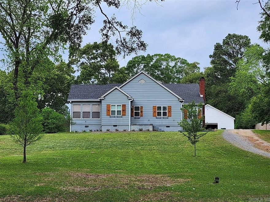 This move-in ready 3 Bedroom, 2 Bath spacious home is absolutely charming! Built in 1936 and located on a 1.36 acre lot- this home has been lovingly renovated inside and out. There is a fantastic sunroom just off the living room that would make a perfect home office or playroom- PLUS an additional den. All kitchen appliances in the fully renovated kitchen and washer/dryer will remain for the Buyer. Outside- you will find a large storage building as well as a garage/shop with ample storage and a full bathroom. Recent updates to this home include but are not limited to:    Roof replaced 2016  Numerous electrical updates  Vinyl Windows installed 2017  Ductless HVAC installed upstairs 2021  Hall bath renovation 2020  Seamless Gutters and Leaf Guard 2018/2019    Don't miss this one! Call Patti Reed to arrange a showing at 870-310-8844 or 870-863-4011.
