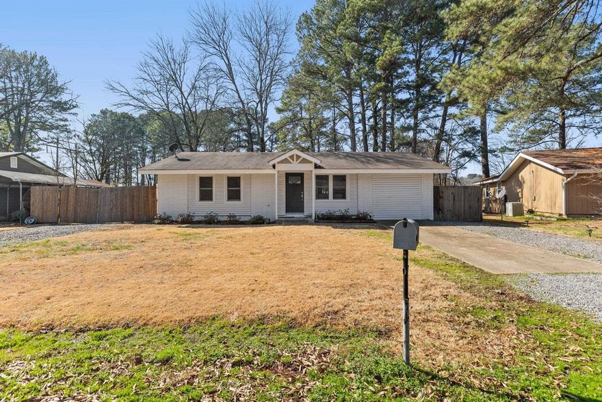 This stunningly remodeled four-bedroom home is ready for you to add your personal touches. Upon entering, you'll be greeted by an inviting open floor plan featuring a cozy living room that flows seamlessly into the kitchen, which boasts granite countertops, brand-new appliances, a charming breakfast bar, and a spacious pantry. The primary suite includes a generous walk-in closet, a custom tiled bathtub and shower, and enough space for a small sitting area. The additional three bedrooms are well-sized and conveniently share access from the hallway. Step into the backyard, where you'll find a covered deck, a privacy-fenced yard, and an outdoor storage area. This property is eligible for a zero down payment through the USDA Rural Development Loan. Call today to experience this beautiful home in person! You won’t be disappointed!