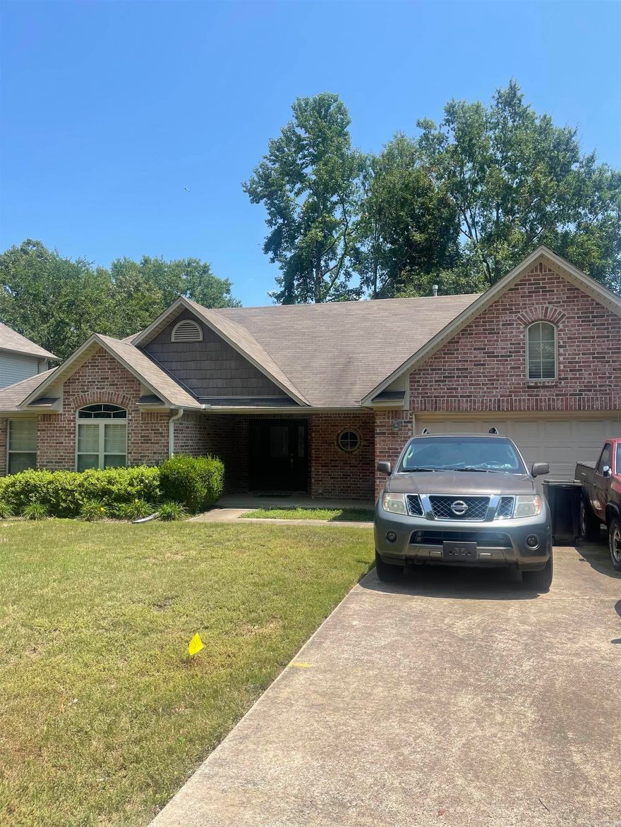 Investment Opportunity! This Beautiful Home is in the middle of a Kitchen Remodel and selling "As Is". Terrific Floor Plan with 3 Bedrooms/2 Baths & a Large Great Room with Fireplace and Pretty Laminate Flooring! The Master is Large with HIs/Her separate vanities, tub and separate shower and Large Walk in Closet. Both spare rooms are good size and rooms have like new carpet! The Kitchen has been gutted and will need finished but cabinets are in the home for refinishing plus a Large Breakfast area, Island and Pantry! The backyard has a nice covered patio and extended deck! Agents: please see Agent Remarks for more information about home and Estate sale!