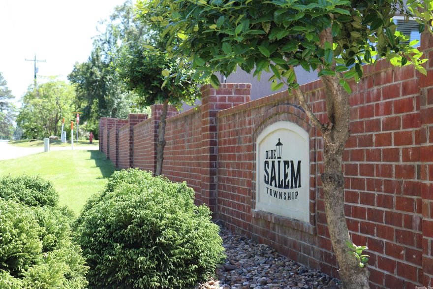 Final Phase of Olde Salem Township! Great location and Bryant Schools. AT&T HIGH SPEED FIBER INTERNET Amenities include Swimming Pool, Clubhouse, 2 Greenspaces one with a pavilion and community gardens and the other with a Pond and Nature Trail.  Last chance to buy a lot and bring your builder. Bill of Assurance and Builder Spec requirements - all plans and specs must be submitted to architectural control committee for approval.