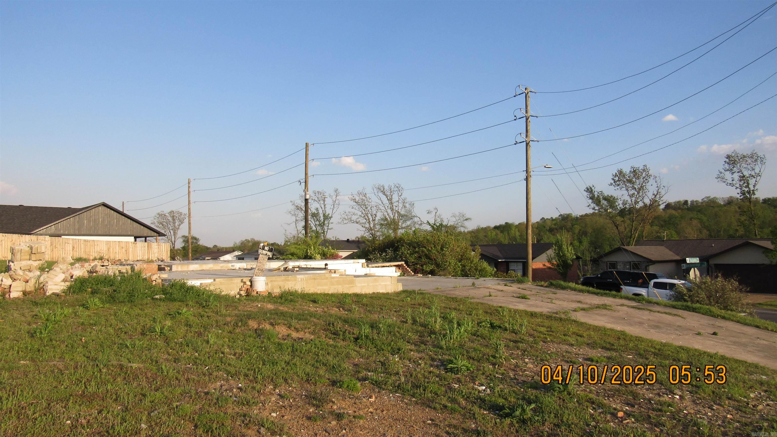 Perfect builder corner Lot Facing Breckenridge. The slab and most Utility plumbing could be reused to rebuild an new home.