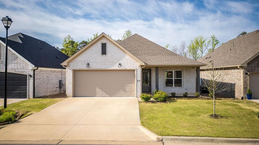 Thoughtfully styled with a designer’s eye, this beautiful, like-new, residence in Parkside at Wildwood showcases quality craftsmanship & well-planned upgrades throughout. From the moment you enter, you're greeted with a warm & open layout that blends functionality with comfort—ideal for both everyday living & entertaining. The heart of the home flows seamlessly from the living area to the kitchen & dining space, creating a welcoming environment for gatherings of any size. Three spacious bedrooms & two full bathrooms are thoughtfully positioned on the main level, offering privacy & ease for family or guests. Upstairs, a large bonus room & an additional full bath provide flexible space that can adapt to your lifestyle—whether you're creating a guest retreat, a home office, playroom, or a cozy media lounge for movie nights at home. Step outside to enjoy a fully fenced backyard that’s ready for both relaxation & recreation. A covered patio offers the perfect setting for morning coffee, evening dinners, or hosting friends on the weekend. As an added bonus, enjoy maintenance-free living - lawncare is included with HOA fee! Never mow again!!! This gem will not last long - A MUST SEE!