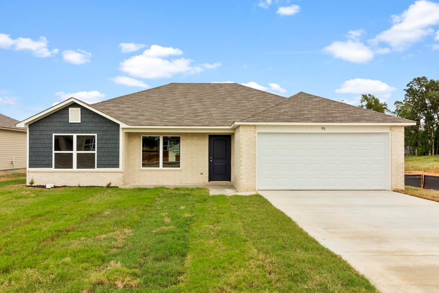 The Clark plan welcomes you with a covered front porch into an open concept Living Room and eat-in Kitchen. The rooms are spacious and airy. The Master Suite has a generously sized closet. Come check this home out today!  Upgrades included by designer: 14'X7' uncovered patio, plumbing faucet upgrade 2, 8" deep Kitchen sink, added cable jack, 16" laminate bar top in Kitchen, Luxury Vinyl Plank flooring in wet areas and Living Room and adjacent hallways, raised ceilings in Living Areas per municipal requirements, fiberglass exterior doors, Cheyenne style doors, baseboards level 2, LED disk lights in Kitchen, full sod, stainless steel appliance package.      THIS HOME IS SCHEDULED TO BE COMPLETE IN EARLY OCTOBER.   ***AGENTS: PLEASE SEE AGENT REMARKS AND/OR SHOWING REMARKS FOR VERY IMPORTANT INFORMATION.***  PLEASE NOTE: The mailing address for this property is Cabot. The city that governs this neighborhood is Ward. The community is located in the Cabot School District.