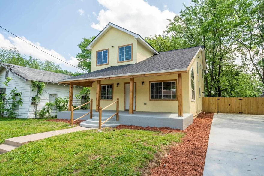 Step inside this fully reimagined 1929 Craftsman-style two-story home, completely rebuilt from the slab up, where classic architecture meets high-end modern renovation. Crafted by a respected local remodeler known for transforming Hot Springs homes into standout modern residences, this home delivers timeless curb appeal with the quality and finish of new construction. Offering 5 bedrooms, 4 bathrooms, and 2,685 square feet, the home sits on a spacious .33-acre double lot in a prime in-town location. Every inch has been fully rebuilt, creating a true modern living experience in an established neighborhood setting. The bright open-concept layout is designed to impress, with seamless flow between the kitchen, living, and dining spaces, perfect for both everyday living and entertaining. Enjoy mornings on the front porch, unwind in the fully fenced backyard, and take advantage of the rare dedicated RV parking for added flexibility and convenience. A rare opportunity to own a completely rebuilt home that blends classic architectural presence, modern luxury, and an unbeatable in-town location all in one exceptional package. Before photos included to showcase transformation.