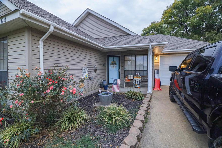 This beautifully maintained 2-bedroom, 2-bath single-family home offers 1,081 sq.feet of thoughtfully designed living space perfect for first-time buyers, anyone looking to downsize without sacrificing style or looking for an investment property. The home is conveniently located close to Arkansas State University, NEA Baptist Hospital and the Hilltop area. Step inside to a vaulted-ceiling living room upgraded with flush LED lighting (2023). Enjoy the best of both comfort and durability with a mix of ceramic and hardwood flooring throughout. The kitchen features a new dishwasher(2024) and granite counter tops. The HVAC system was updated in 2022. The roof and water heater were replaced in 2023. Outside, a fenced-in yard provides privacy and space to relax or play. Gather around the fire pit on cool evenings your backyard retreat awaits!