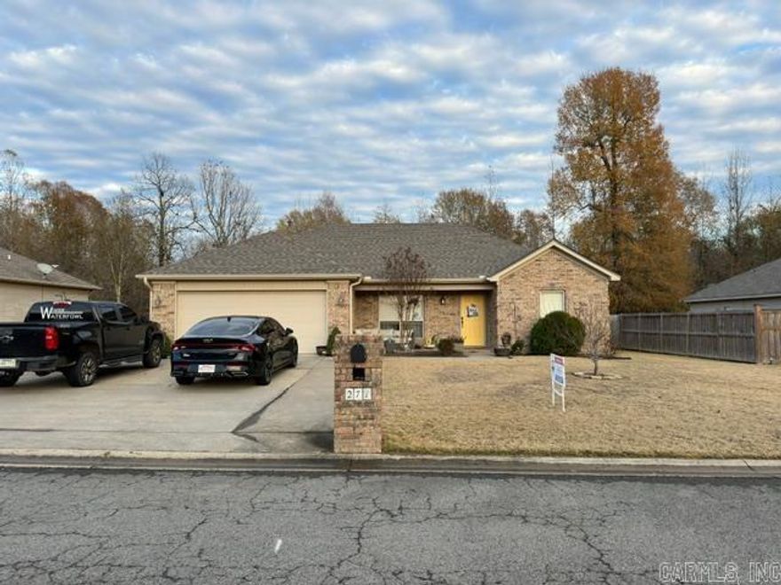 3 bedroom, 2 bath, beauty inside and out with fenced yard.   Split bedroom design.  Extra parking pad poured.   Really, really nice.