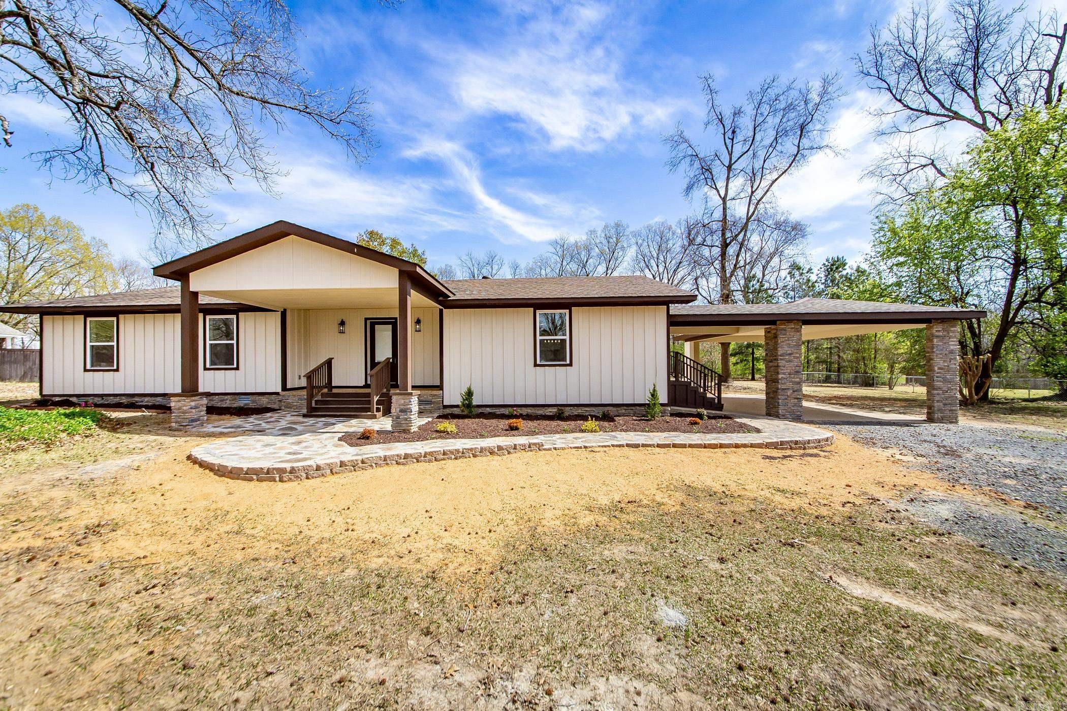 Welcome to this completely remodeled home sitting on just over an acre on the Southside of Cabot. 11 Kings Road offers all new inside and out! The flagstone path welcomes you to the front door then walk into an open large living area, kitchen, and dining/siting areas. The owners have transformed this home to an oasis. The all new kitchen has tons of cabinet space with lots of storage and beautiful stone countertops. There is a walk in pantry too! The LVP flooring is consistent throughout the home. All bedrooms and baths have been remodeled too! The primary shower has double shower heads, double granite countertop sinks, and large walk in closet. If you want a new home without a new construction price, this one is for you! Call today to see this one! A brand-new driveway will be professionally poured as soon as weather allows. Adding the perfect finishing touch to this charming property.