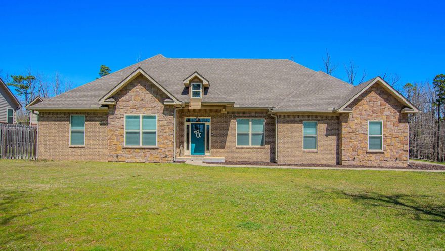 Check out this spacious, beautiful home with 4 bedrooms and 2.5 baths and 1.47 acres of land!  This beauty features an open floor plan with an abundance of storage and space!  You will love the primary bedroom and bathroom!  The primary bathroom has a relaxing soaker tub, custom walk-in shower and two, large walk-in closets.  But there's more!  The covered back patio with pergola provides a great outdoor living space.   If you are looking for a home that offers wonderful space both inside and outside, and is located in the Rock Creek Ridge Subdivision, look no further!  Hurry and schedule a property tour before this beautiful home is gone!  AGENTS PLEASE REVIEW REMARKS