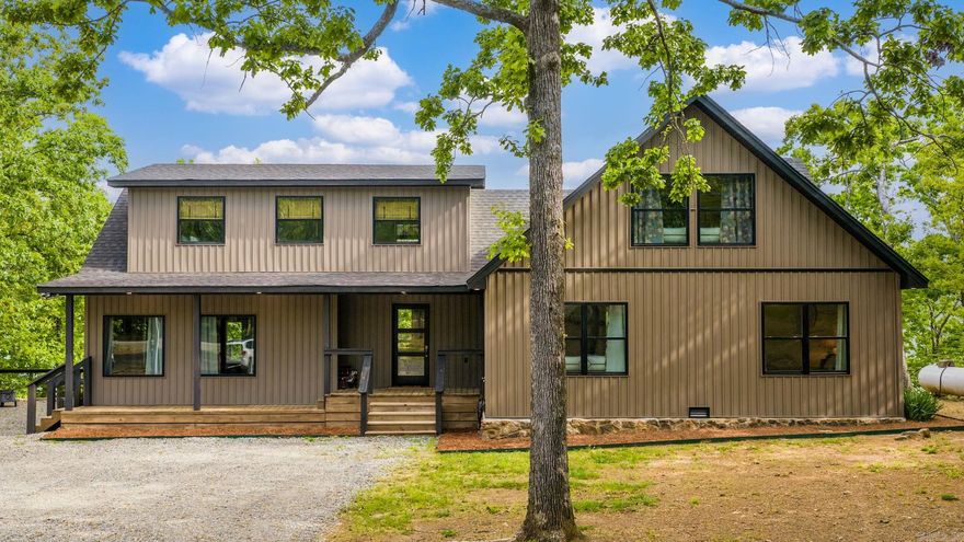 Professionally designed with most furnishings included! This completely gutted, renovated and expanded home is move in ready-perfect for a primary residence, vacation getaway or investment property. With 4 bedrooms plus a spacious bunk room with six built-in twin beds, there’s plenty of room for family and guests. The main level offers an open layout, featuring a game room just off the kitchen, along with two bedrooms, a full bath, and a convenient half bath. Upstairs includes two additional guest bedrooms, a full bathroom, and the large bunk room—perfect for entertaining or hosting groups. Recent upgrades include a new roof, new kitchen appliances (gas stove, fridge, dishwasher, microwave), new gas water heater (propane), all new electrical and plumbing, 2 new HVAC units, mini-split unit dedicated to the bunk room & MORE! The HVAC is primarily electric, with propane backup heat for colder temperatures. Enjoy your lake view from the covered back deck, which spans the full length of the home allowing year round use that looks directly at the Fairfield Bay fireworks show! Located approximately 3.8 miles from Sugarloaf Marina. Agents, see remarks for additional information.