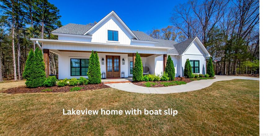 Welcome to your dream lakehouse featuring a boat slip. Enjoy stunning lake views while sipping your morning coffee, or take a leisurely walk or ride to your boat slip for a day on the water. The serene backyard is perfect for autumn evenings, complete with an outdoor fireplace ideal for watching football games under the stars. Wildlife enthusiasts will delight in spotting deer, turkey, & squirrels in this tranquil setting. Inside, experience the elegance & quality craftsmanship throughout. The modern luxury appliances make entertaining a joy, while the exquisite fixtures add a touch of sophistication. The expansive master suite is a true sanctuary, featuring a private patio door that opens to your serene outdoor space. The upstairs is an ideal retreat for overnight guests. Modern comforts like wifi thermostats, electronic door locks, foam insulation and continuous hot water ensure year-round coziness. Set on a large, beautifully landscaped lot, this home offers privacy and a peaceful escape. Embrace the lifestyle you’ve always wanted in this exceptional lakehouse. Fairfield Bay offers amenities such as pickleball, tennis, 3 swimming pools, 2-18 hole golf courses, utv/atv trails.