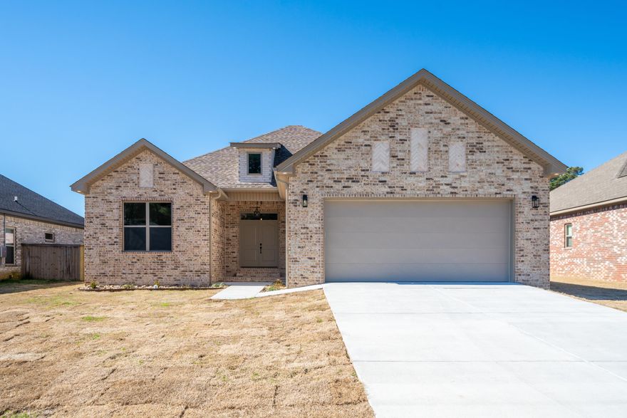 BEAUTIFUL NEW CONSTRUCTION located within Sheridan's highly sought-after Legacy Pointe Subdivision! This open concept home features luxury vinyl floors throughout, a separate laundry and mudroom, custom wood beams, and stainless steel appliances. The large primary suite has walk in closets, a freestanding soaking tub, and an oversized tile shower.  Back yard is fully fenced and neighborhood entrance is soon to have 2 functional gates, as well as a brick wall for privacy.    This home qualifies for Rural Development loan programs, which means you can own for no money down!  Come see this beautiful home and make it yours today!