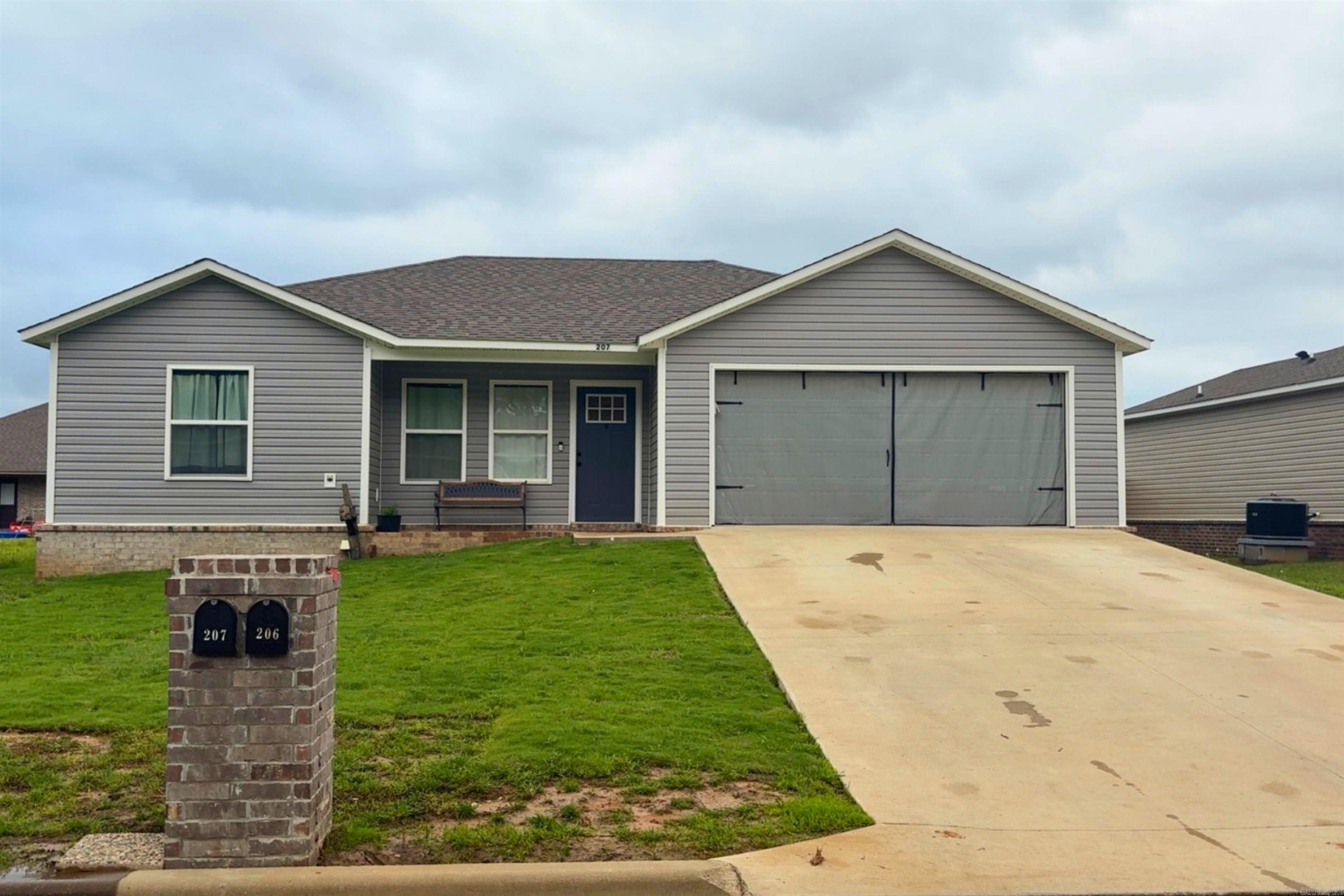 207 Formon Drive features, a fenced backyard for privacy and security, a patio perfect for outdoor entertaining and grilling, spacious 1262 sq ft living area with a two-car garage! Built in 2023 with modern amenities! Priced at an affordable $179,900 Don't waitācall today to schedule a viewing and be among the first to see this gem!