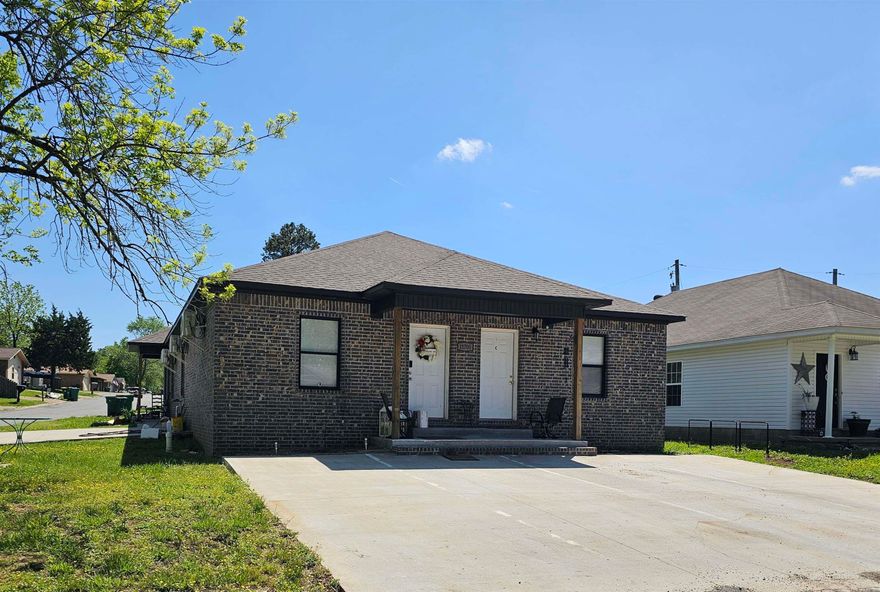 Newer construction triplex.  They have stained concrete floors and mini-split units for easy maintenance.  The (2) two bedroom units have washer/dryer hookups. I have attached some photos from another unit to show the interior finishes.