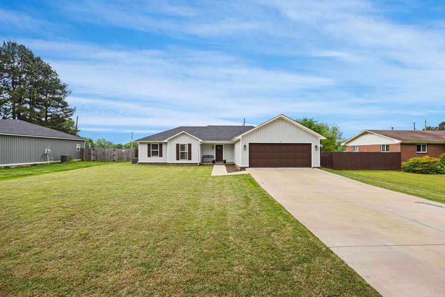 Stunning 1,511 sq ft home packed with luxury amenities! Just 3 years old, featuring 4 bedrooms, 2 baths, a spacious living area, and a private master suite with a walk-in shower and relaxing soaker tub. Enjoy a huge backyard perfect for grilling and spending time with family. Golf lovers will appreciate being next door to Galla Creek Golf Course, and families will love being less than a minute from Pottsville Elementary and Middle School. Comfort, convenience, and lifestyle all in one!