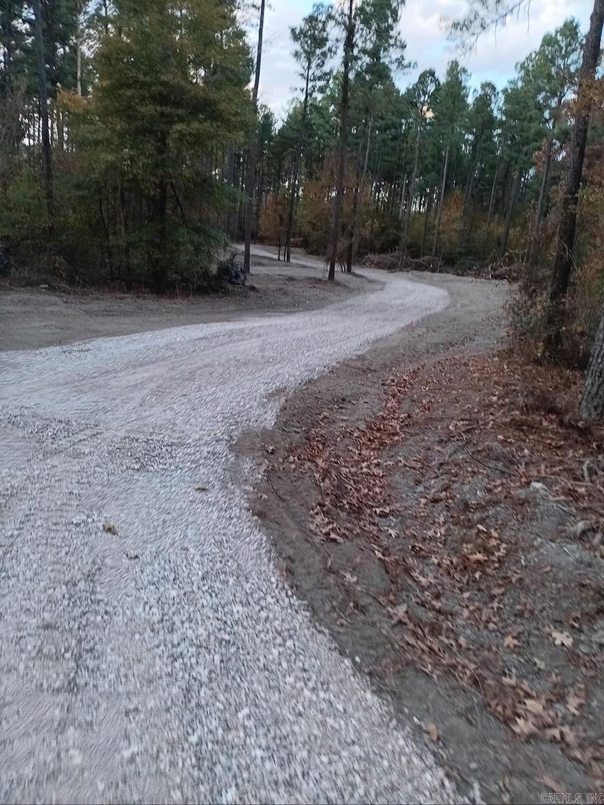 This beautiful acreage is a combination of cleared land and a crop of timber waiting to be harvested; estimate of $40k or more of standing pine/hardwood timber. A new gravel road has been installed and the homeplace is already cleared.  Efforts to put in utilities have been started with electricity and water, this information will be shared with buyers. There are no restrictions on this property, and the wildlife is plentiful as you can see from the pictures.  It's time to come enjoy the peace and quiet of the country.  Property is perfect for year around or a vacation spot.  Minutes from Lake DeGray Lennox Marcus boat ramp, with road frontage on Red Wings Road and Osage Loop. Call or text today to set up a showing.