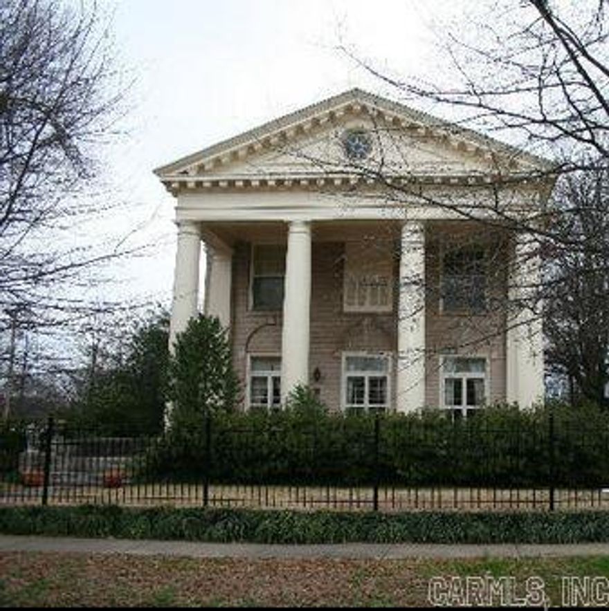 The Gibb Frank House circa 1906. This Classic Revival style was inspired by old Ancient Greek Temples. The front porch is graced with 3 French doors & classic Greek columns. The main entrance is on 18th street. Original Cuban mahogany staircase and molding with a double staircase. 4 Greek columns grace the entry. The large formal dining room & living area's boast 2 fireplaces with original tile. Light and airy this home needs your finishing touches. Qualifying for historic tax credits. See agent remarks.