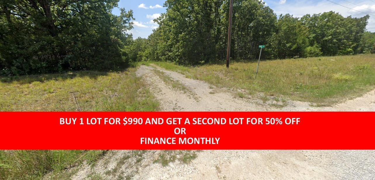 Buy one lot and get 50% off an additional lot! Owner-finance for easy terms. Cash buyers can pay by debit or credit card as well. Nice lot to develop or hold for future value. Public water and electric are available to run to property and will need septic. Owner/agent. No mobiles allowed. 300-2500 minimum build size on any other type of home, depending on subdivision. Finance is $100 down and 10 months at $99 and closing costs are included. Lots marked with red banner are part of promotion. No limit on lots. Buyer responsible for any/all taxes and lots sold "as-is". Quit claim deed conveys. Parcel ID# 215-14328-000