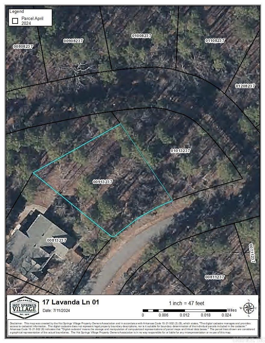 ne Time Buy in Fee for Hot Springs Village of $250.   A monthly POA fee of $49 also applies. Owner Financing Available with $2,000 Deposit.  Roads maintained by POA.    Hot Springs Village is a gated community with 9 golf courses, 11 lakes, 30 plus miles of walking trails, state of the art fitness complex, indoor/outdoor pickleball courts and an outdoor pool.