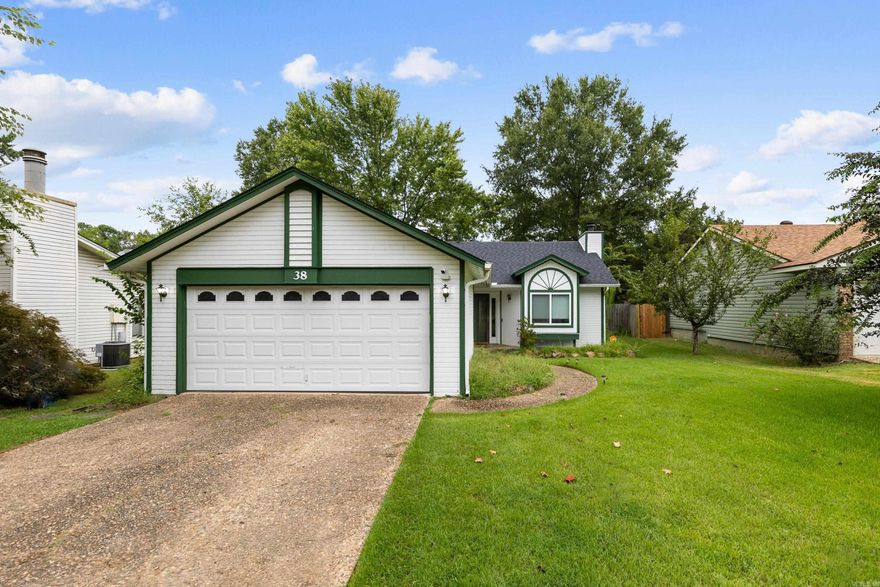 Charming 2 bed 2 bath home tucked away in an established neighborhood. Recent upgrades include heat and air (2022), updated paint for the interior and exterior, gutters with leaf guards, microwave/exhaust fan above the stove (2022), new carpet (2022), new faucet kitchen sink (2024), and a butcher block countertop. Come check this one out today!