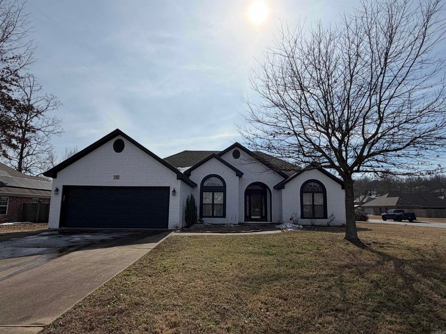 Spacious 3 bedroom, 2 bathroom all brick house in Cabot's highly sought after Magness Creek Subdivision. Large corner lot with concrete side entry and electric connection in the backyard! This house boasts high and vaulted ceilings, oversized windows, and glass storm doors allowing the natural light to fill up the room. Not to be outdone by the comfort of the fireplace and the warmth of the sun is the master bathroom. From the French door entry to the dual vanities, dual closets and space between, this bathroom makes getting ready for the day less of a chore than a luxury! The guest bedrooms, bathroom - also dual vanities - and separate laundry room are on the other side of this split floorplan house. But wait, there's more! The refrigerator, washer & dryer are INCLUDED! The subdivision even includes amenities like tennis and basketball courts, walking trails, playground and lake access for fishing. This house is within walking of Magness Creek Elementary School and has easy access to the highway for quick commute to LRAFB, Searcy or Conway! Act quickly! Managed locally by Edge Realty. Apply online at www.edgerealtyar.com/rentals