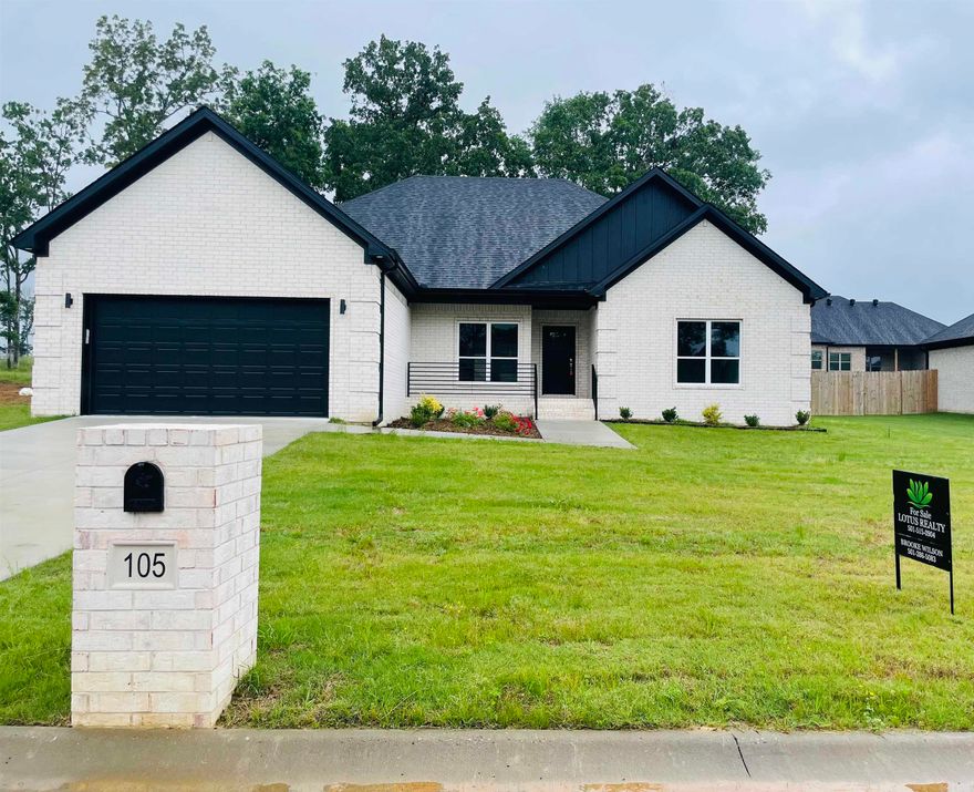 Welcome HOME! This beautiful New Construction is ready for it's very first owner! It features 4 bedrooms 2 bathrooms, has an open floor plan, electric fireplace, spacious bedrooms, all new stainless steel appliances, granite countertops, tile shower in master along with a free standing tub, also has a covered back porch, and SO much more! All of this AND it is nestled in the highly desirable Hidden Valley Estates Subdivision in the heart of Beebe. Don't miss your chance at owning this one. Schedule your showing today!