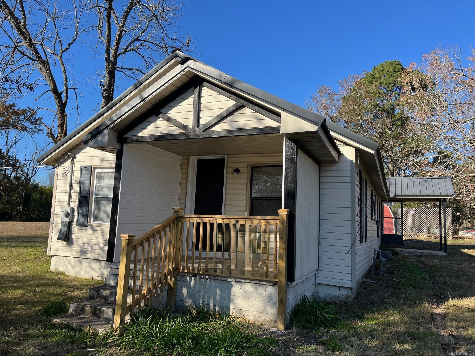 Don't miss out on this one - Check out this completely renovated three bedroom home inside the Pearcy city limits. The simi-enclosed front porch provides a nice sitting area in addition to the living room inside the home. the extra large lot is a nice bonus where one may use it for commercial purpose. Property sold as is as the seller has never occupied the property - No seller property disclosure available. Kimzey water services the property.