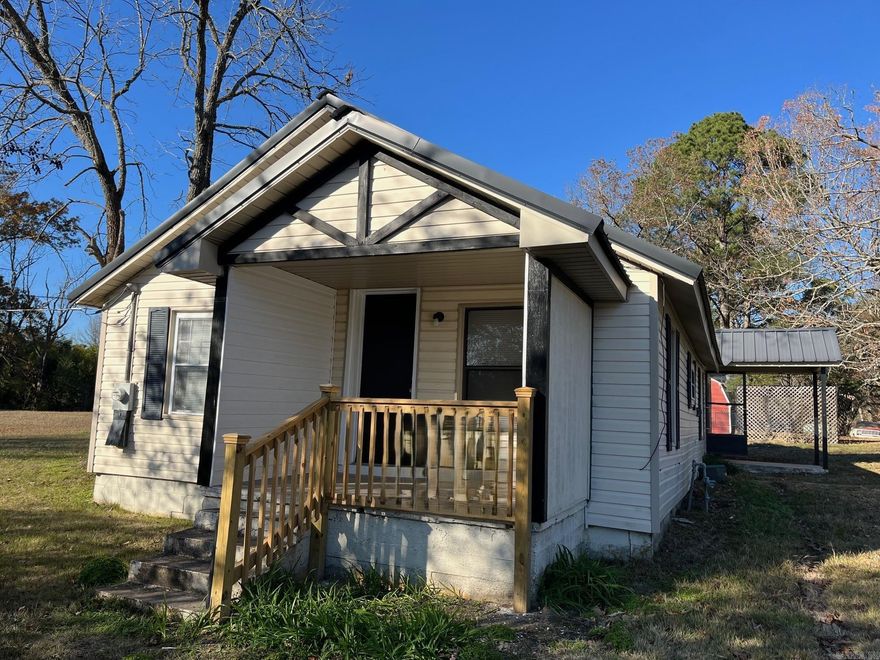 Don't miss out on this one - Check out this completely renovated three bedroom home inside the Pearcy city limits. The simi-enclosed front porch provides a nice sitting area in addition to the living room inside the home.  the extra large lot is a nice bonus where one may use it for commercial purpose. Property sold as is as the seller has never occupied the property - No seller property disclosure available. Kimzey water services the property.