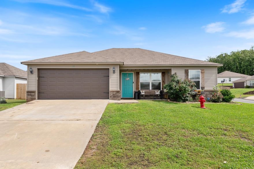 Adorable 3 bed, 2 bath home located in Homestead at the Gap! This charming property features waterproof LVP flooring throughout the main areas, with cozy carpet in the bedrooms. Split floor plan offers privacy and functionality. Enjoy a spacious, fully fenced backyard on a corner lot, complete with a storage shed, double gate access and a single front gate. All appliances convey- including the refrigerator, washer and dryer - making this home truly move in ready!