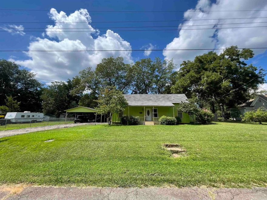 This cozy traditional style home features 3-bedrooms 1 bath, an open spacious kitchen with lots of cabinets, separate laundry room, two-car carport, wood privacy fencing, and mature pecan trees on almost 1/3 of an acre.  Conveniently located in an established neighborhood near the future Mountain Bike Trail System. This property is suited for either a primary residence or an investment opportunity with the potential of becoming an Airbnb.