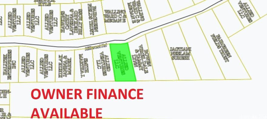 Owner-finance or cash. Area has water tap-in available, septic needed, propane needed, power available and great area amenities. Great for cabins & Airbnb investors. Simple owner-finance terms. Owner/Agent. Discount for purchasing 10 or more lots. Parcel#  800-05630-00