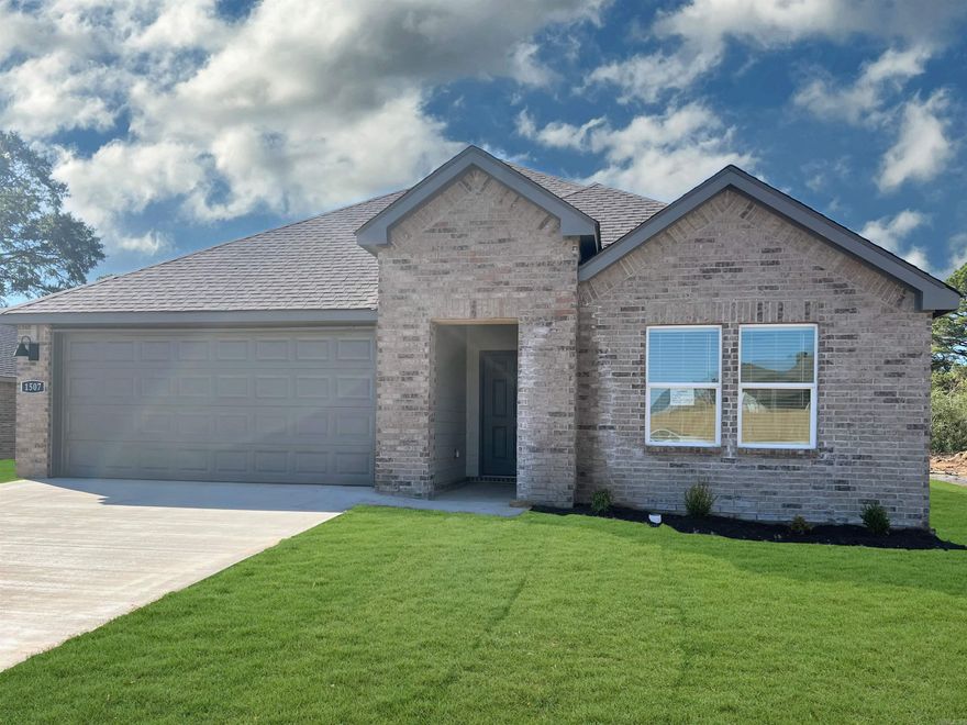 Charming Cali plan in Ridgefield Subdivision located in Searcy, AR! These new construction homes feature modern finishes for comfortable living! Each home has LVP and carpet.  In the kitchen and bathrooms, you’ll find beautiful quartz countertops. In the primary bathroom, you’ll find a walk-in shower and a quartz vanity! Each home will have 4-sides brick with Hardie® siding per plan. Each home comes with a programmable thermostat! 10-year limited Homebuyer’s Warranty! All photos are stock photos, representative of plan only and may vary as built. Annual taxes is an estimate. Taxes are TBD.