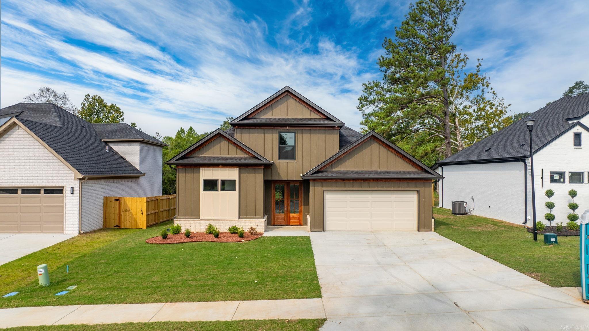 New Construction in Bryant near Bryant school district! Come and see this beautiful, designed home featuring a bright airy and open floor plan. With three spacious bedrooms,2.5 baths, and modern finished throughout this home offers both style and comfort. Enjoy serene pond views from backyard creating a peaceful mind.