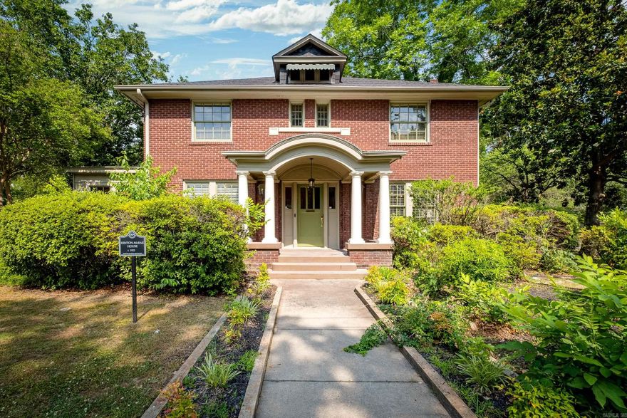 Welcome to The Historic Hinton-McRae House at 1901 Broadway Street. This property includes a 2499 sqft renovated main house and a renovated two story 960 sqft guest house with a spacious open kitchen and living room, a large deck, covered patio, and outdoor storage. The renovated main house can be used as a residence or works beautifully in its current use as an office. A beautiful front porch with gas lanterns welcomes you into the foyer and main hall. Gorgeous hardwood floors, abundant windows and natural light, and intact historic characteristics make this a property you won't want to miss. Adding to the charm is 3 sets of French doors and 2 fireplaces - one in the primary bedroom (conference room). All bedrooms (or offices) are spacious with great size closets for storage. The kitchen has a great size pantry and is conveniently located with a mudroom (and tankless water heater) and backdoor access to the back side gate of the property. There is also additional flexible use space on the main level and a floored walk-up attic. Please inquire for guest house rental information and 3D Tour. This property may qualify for 100% financing. Agents see remarks!