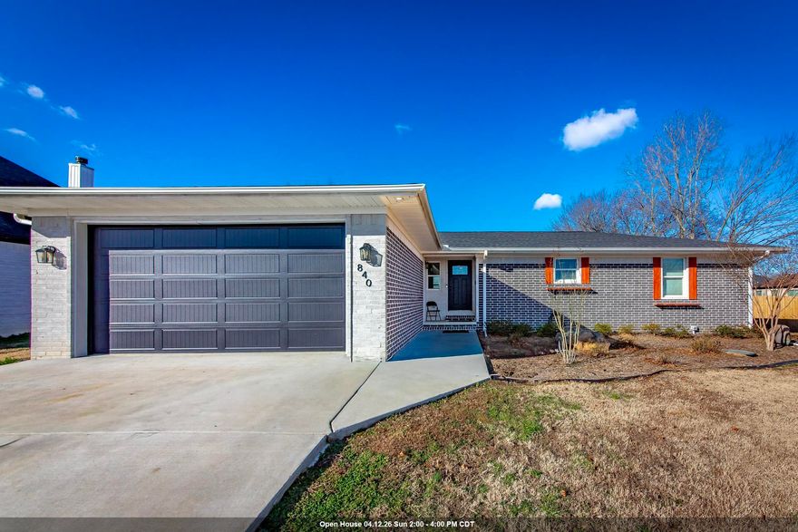 Spacious 4-bedroom, 2-bath home featuring a desirable split floor plan and open-concept design. The huge living room offers plenty of space for relaxing or entertaining and flows seamlessly into the large kitchen, complete with granite countertops and abundant cabinet storage. The fourth bedroom is currently being used as a home office, offering flexibility to fit your needs. The garage includes a tornado shelter for added peace of mind. Enjoy outdoor living on the covered back porch, plus a basketball court and fully fenced yard—perfect for play, pets, and gatherings. Also has a generator hookup. A well-designed home with space, comfort, and functionality throughout.