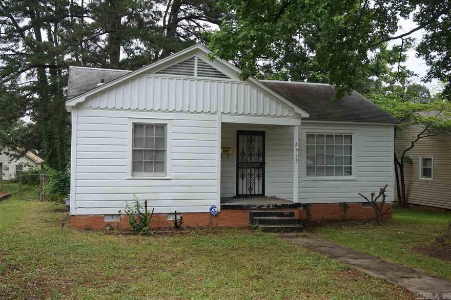 This cute two-bedroom house is located in the Oak Forest neighborhood just blocks from UALR. It has a fenced back yard and off street parking. It has hardwood floors throughout, central heat and air and window coverings. The kitchen is furnished with refrigerator and gas stove. Full-sized washer and dryer included (not warranted). The tenant will be responsible for gas, water, and electric, and yard care. Pets may be allowed with non refundable pet fee and rent. Housing may be accepted.