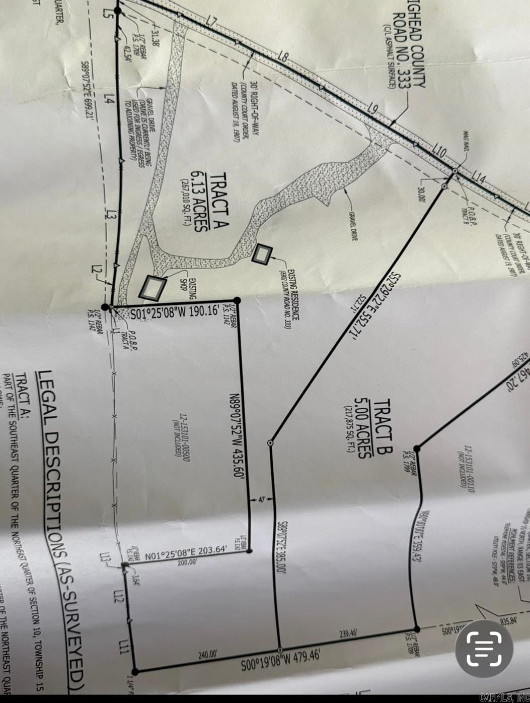 Not in Subdivision - Land