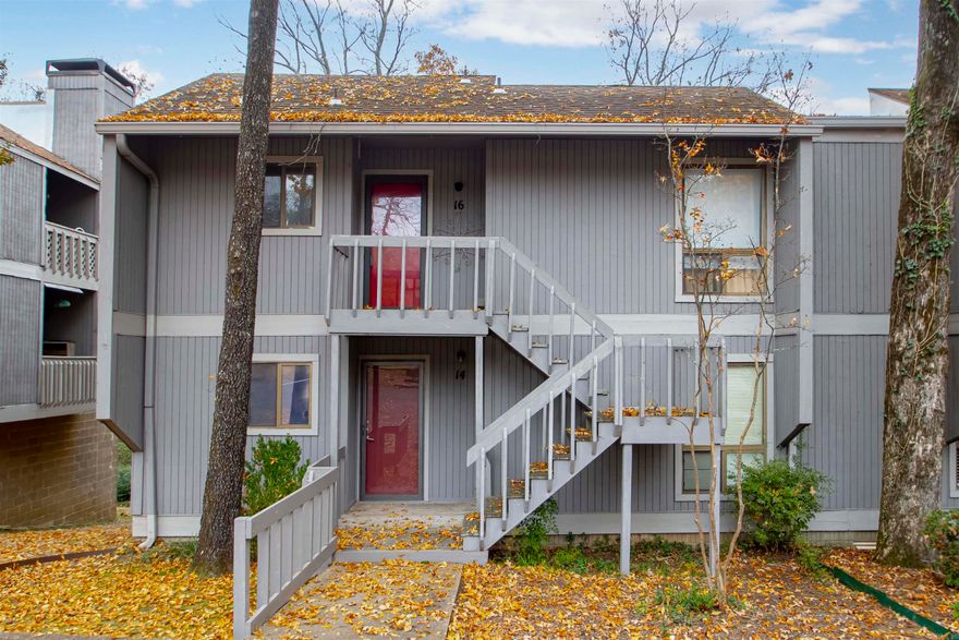 Move in ready two bedroom two full bath condo at Forest Heights.  Remodeled kitchen with granite counters and stainless steel appliances.  Spacious living room with fireplace and custom built-ins, and room for dining table.  Seller has added extra storage by enclosing one balcony. Tons of extra storage throughout. Primary suite with updated bath.  Enjoy the private tree house views from patio.  Refrigerator and washer/dryer to convey.