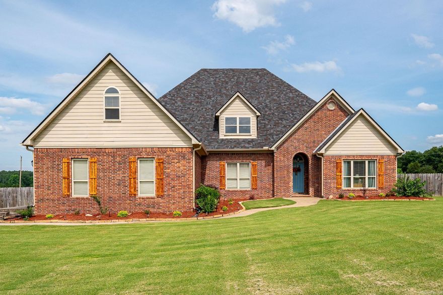 THIS BEAUTIFUL HOME CONTAINS 4BEDROOMS, 2.5 BATHS, BONUS ROOM, DINING ROOM, EAT IN KITHCHEN, ISLAND, PAINTED CABINETS, 2 PANTRIES, BONUS ROOM, SIDELOAD GARAGE, IN GROUND HEATED POOL, 12X34 COMPOSITE DECK ON 1.13 ACRES IN THE SIMMENTAL VALLEY SUBDIVISON. HVAC REPLACED IN 2019. UPDATES SINCE 2021 INLUDE EPOXY GARAGE FLOOR, REPAINTED ENTIRE HOUSE INCLUDING GARAGE, RESURFACED CABINETS PRIOR TO PAINTING, SHIPLAP ADDED TO HALL BATH AND 1/2 BATH, POOL HEATED WITH PROPANE AND FULLY WIFI ENABLED. UPDATED LIGHT FIXTURES, DIRT WORK AND FRENCH DRAINS IN REARYARD, CABLING FOR BACK DECK RAILS, ROOF 2023, NEW GUTTERS, PLUMBED FIREPLACE AND HOOKED TO PROPANE, WIFI ENABLED GARAGE DOOR OPENER OVERSIZED (2.5) SIDE LOAD GARAGE, LIGHTING IS WIFI ENABLED, EXPANDED ELECTRIC AMPAGE TO SUPPORT A SHOP.