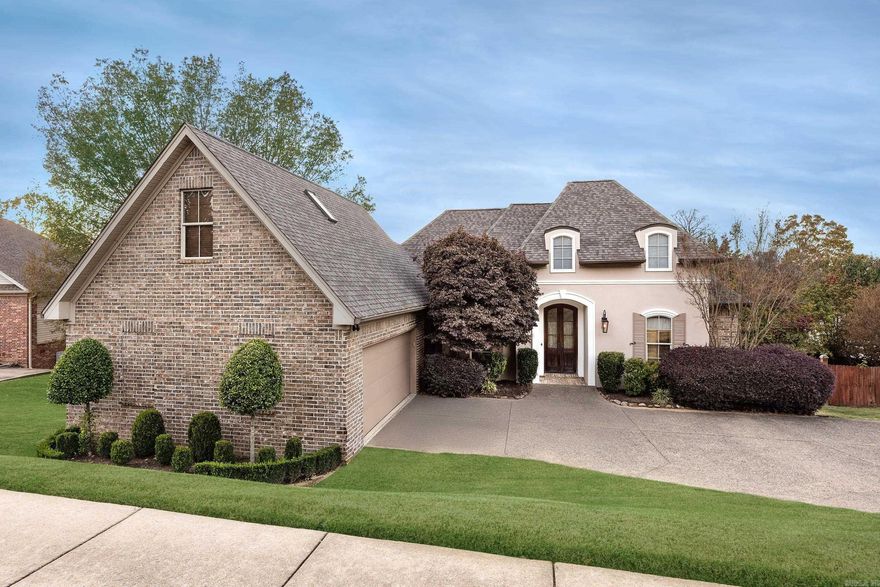 This is one you have to see in person. Set in a peaceful neighborhood, this Country French-style 3-bedroom, 3.5-bath home delivers charm, privacy, and space in all the right places.    The floorplan flows effortlessly with soaring vaulted ceilings, rich hardwood floors, and sunlit windows that make every room feel open and inviting. The kitchen? A standout. With granite counters, custom cabinetry, a bold vent hood, and a gas range, it’s ready for both weeknight meals and weekend hosting.  The upstairs bonus room with a full bath gives you the flexibility of a 4th bedroom, guest suite, office, or playroom. A new tankless water heater means you and your guests or family never run out of hot water.  The covered back deck is the ideal spot for morning coffee or evening wine.  From its storybook curb appeal to its thoughtful interior details, this home has been well cared for and is even better in person. Come see it before it’s gone.