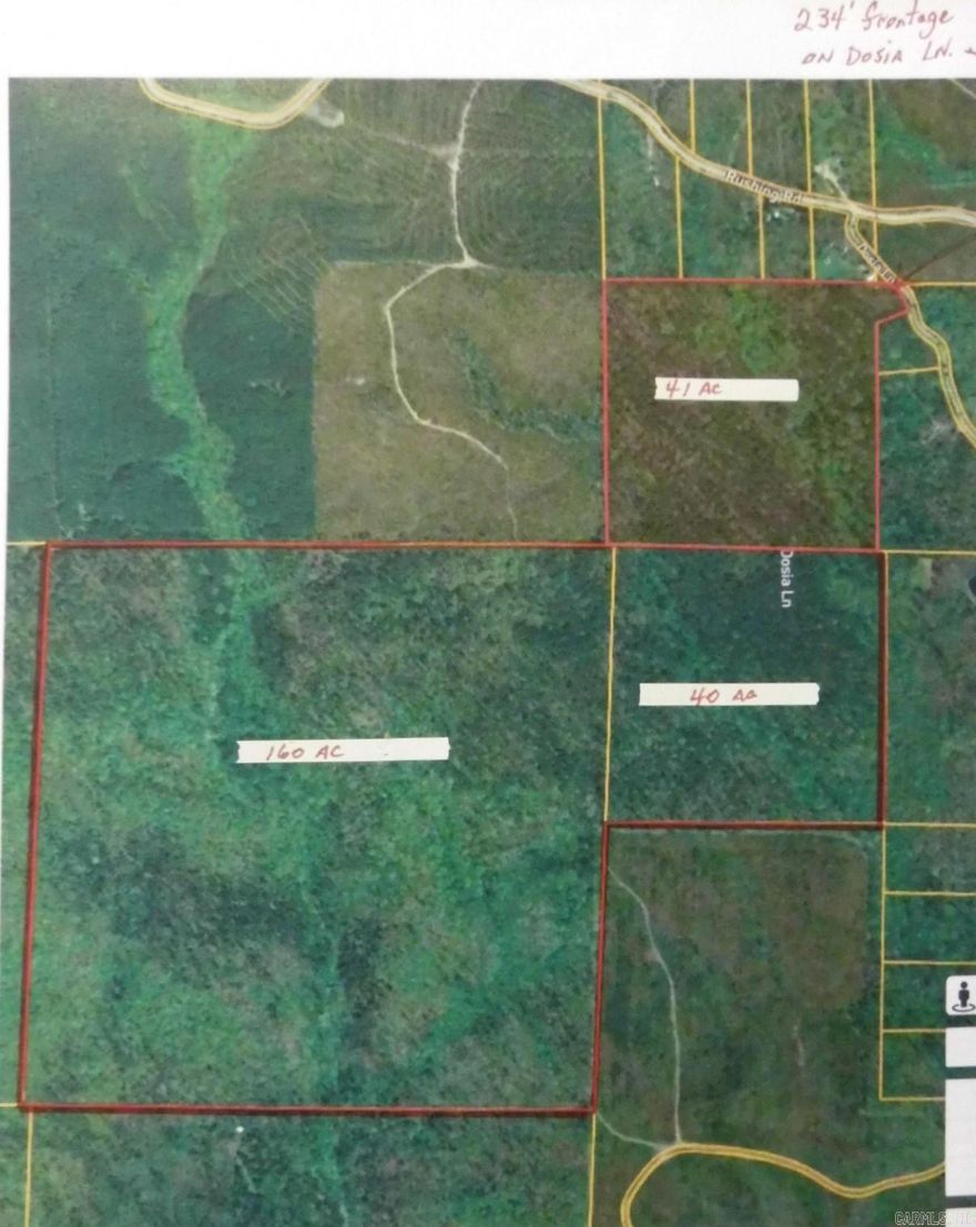 **241 acres of timber land**Market value of timber is undetermined**Looking for a spot for your hunting and recreational pleasure**This property could also be developed for single family homes**Rushing Rd. is adjacent to Westcliffe Subdivision($500,000 and up homes) and directly across from this property. Water and electric on Dosia Lane.