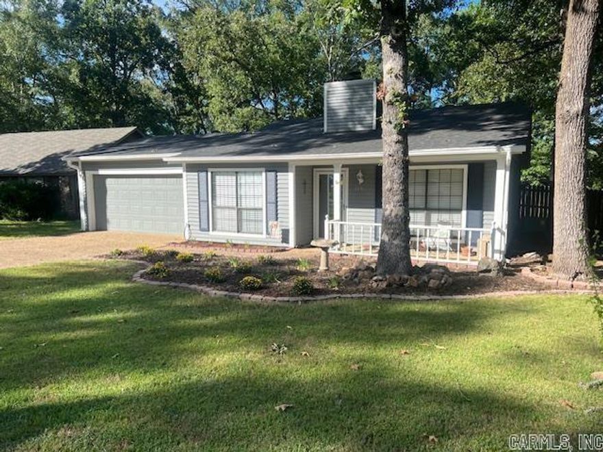 Welcome to your dream home in the heart of Maumelle! This delightful two-bedroom, one-and-a-half bath property offers the perfect blend of comfort and charm. Nestled in the peaceful Rolling Oaks community, this home is just steps away from a beautiful natural area, providing a serene backdrop for your daily life. Step inside to discover a warm and inviting living space that features ample natural light and a cozy atmosphere. The spacious bedrooms are perfect for relaxation, while the well-appointed bathrooms ensure convenience for you and your guests. One of the standout features of this property is the expansive fenced backyard, ideal for outdoor gatherings, gardening, or simply enjoying the fresh air. The home banks up to a natural green space to ensure privacy. The rock fireplace adds a unique touch, creating a perfect spot for cozy evenings at home. With its convenient location, you’ll enjoy easy access to local amenities, parks, and charming shops. Don’t miss this opportunity to own a piece of tranquility in a vibrant neighborhood. Schedule your showing today and experience all that this lovely home has to offer!