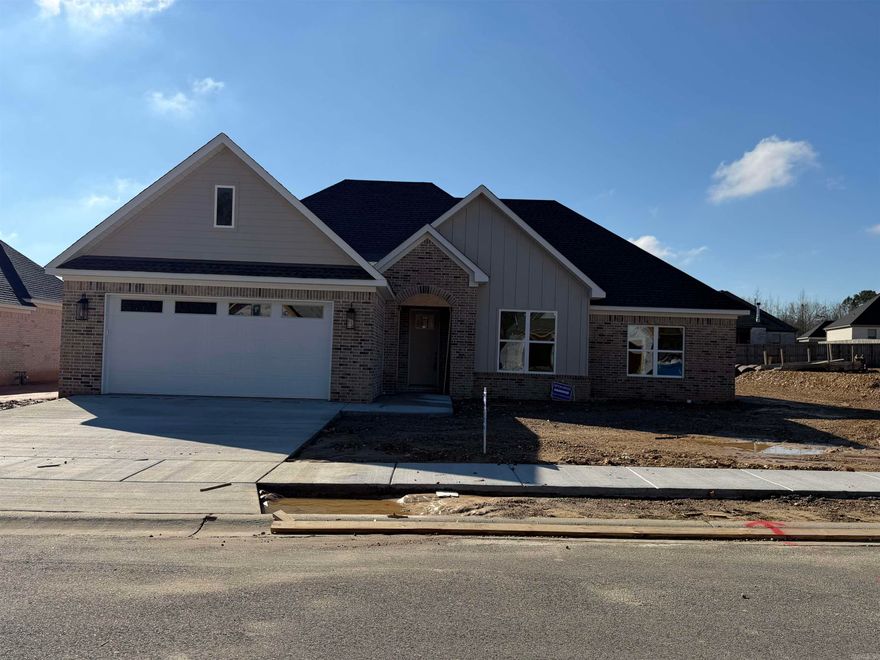 Beautiful New Construction Home located in the new  Roman Heights Subdivision.. Amenities Include: Approximately 2005 SF, 4 Bedrooms, 2 Bathrooms, Living Room with gas log fireplace, Open Floor Plan, Kitchen/Dining Combo, Living/Dining Combo, Large Kitchen Island, Breakfast Bar, Split Bedroom Floorplan, Custom Tile Shower, Laundry Room, LVP Flooring in main areas, Nice Lot, 2 Car Garage, Bryant Schools, And Much More. A Must See....