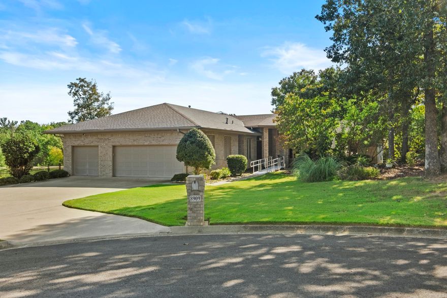 Beautiful lakefront home in Millerās Crossing Subdivision featuring 3 bedrooms, 2.5 bathrooms, and 2,738 sq ft on 1.12 acres. You read that correctly, 1.12 ACRES!  The open kitchen flows into the dining and living area and includes an island, double ovens, two sinks, and excellent storage. Enjoy peaceful views from the sunroom overlooking the lake. Additional features include a 3 car garage, full sprinkler system, and a new architectural roof installed in 2018. The property also offers a brick storage building with a covered patio and garage door, wired for electricity perfect for tools or a workshop. Brick columns, crank-out windows, and well-maintained landscaping complete this spacious and inviting home. SEE AGENT REMARKS.
