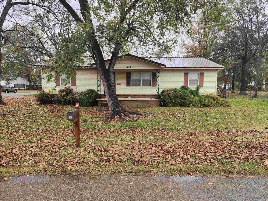 Come check out the quaint home in Corning. This home is a very nice size at 1536 SQ FT. This home sits on a nice lot with a nice back yard and a storage shed. There is also a closed in porch with big windows. This home has a separate laundry room and a cute little kitchen. This home also has a metal roof. This house would be great for a first time home buyer or an investor. See Agent Remarks.