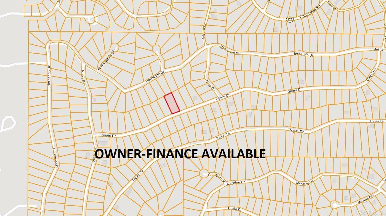 Owner-finance for easy terms. Cash buyers can pay by debit or credit card as well. Nice size lot to develop or hold for future value. Public water and electric are available to run to property and will need septic. Owner/agent. Finance is an extra $50 with no interest or prepayment penalty. 5 months at $189 and closing costs are included. Buyer responsible for any/all taxes and lots sold "as-is". Parcel ID# 306-00407-000