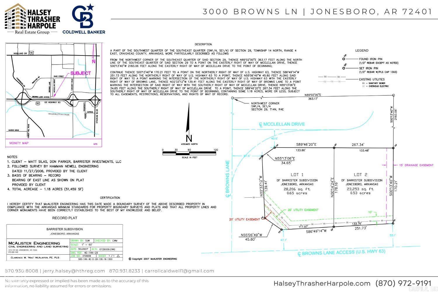 Metes & Bounds - Commercial Sale